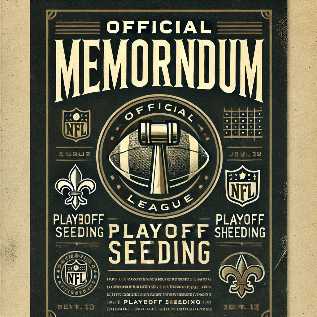 Memorandum For Playoff&nbsp;Seeding